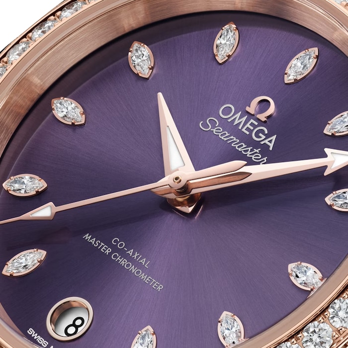 Omega Seamaster Aqua Terra Shades 34mm Ladies Watch Purple