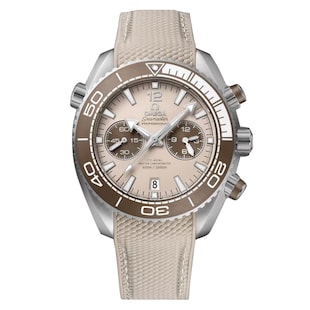 Omega Seamaster Planet Ocean 600M 45.5mm Mens Watch Beige