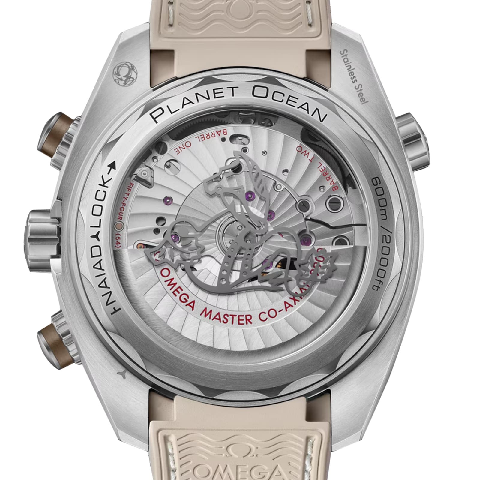 Omega Seamaster Planet Ocean 600M 45.5mm Mens Watch Beige