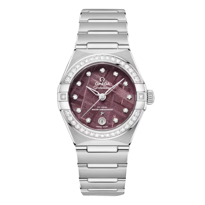 Omega Constellation 29mm Ladies Watch Purple