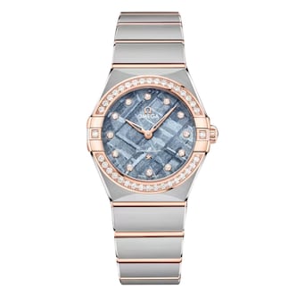 Omega Constellation 28mm Ladies Watch Blue