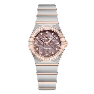 Omega Constellation 25mm Ladies Watch Purple Omega Constellation 25mm Ladies Watch Purple