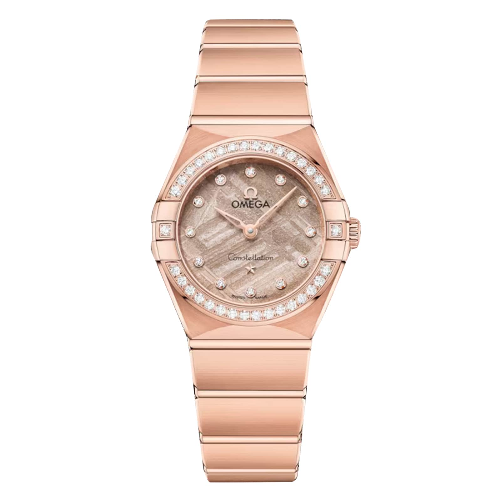 Omega Constellation Steel Yellow Gold Diamond Ladies Watch  123.25.24.60.52.002 Box Card | SwissWatchExpo