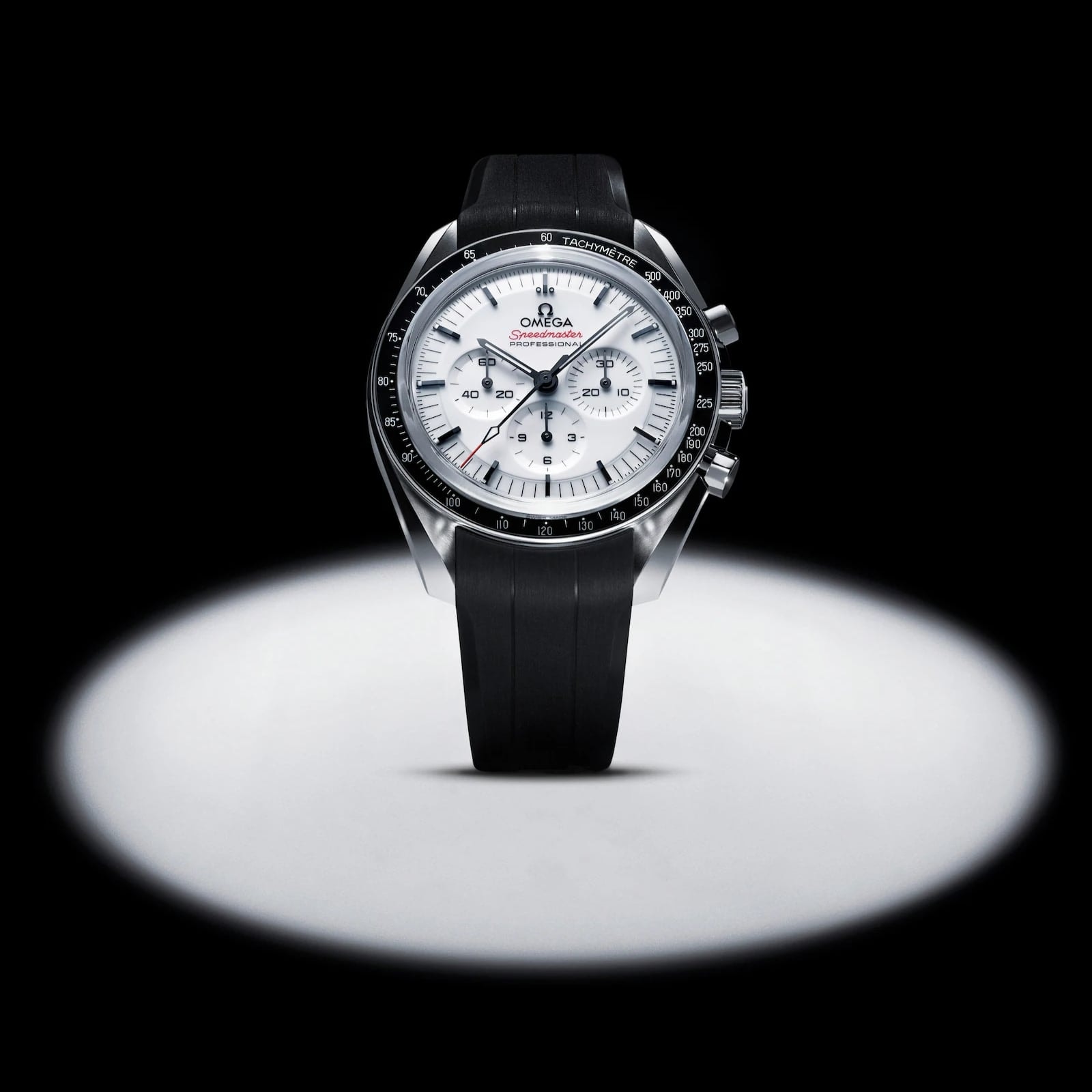 Omega Speedmaster Moonwatch Professional 42mm Mens Watch Black Rubber Strap