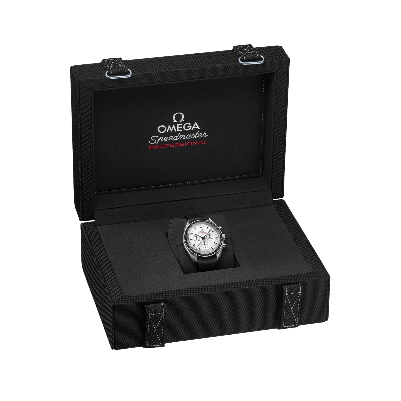 Omega Speedmaster Moonwatch Professional 42mm Mens Watch Black Rubber Strap