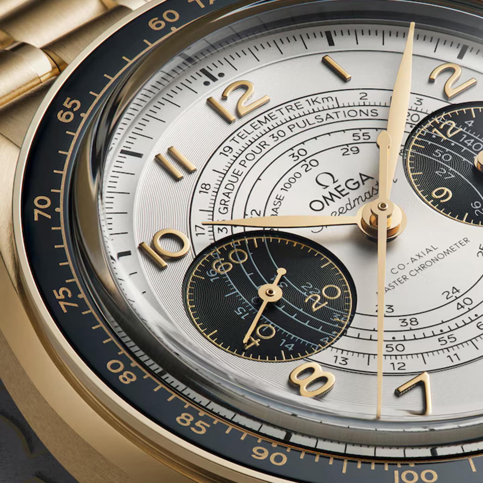 Omega Speedmaster Chronoscope Paris 2024 Olympics 43mm Mens Watch Moonshine Gold Omega Speedmaster Chronoscope Paris 2024 Olympics 43mm Mens Watch Moonshine Gold