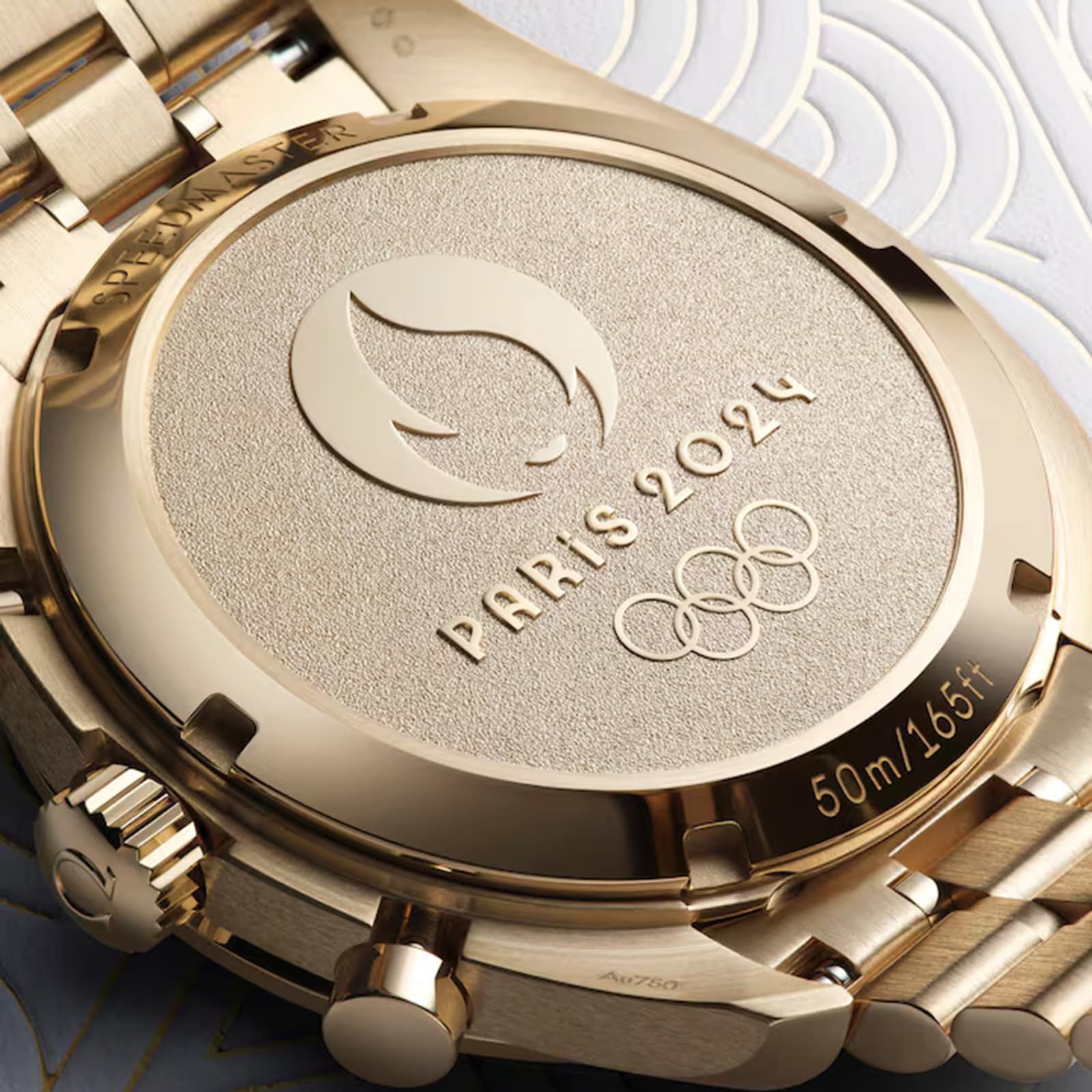 Omega Speedmaster Chronoscope Paris 2024 Olympics 43mm Mens Watch Moonshine Gold Omega Speedmaster Chronoscope Paris 2024 Olympics 43mm Mens Watch Moonshine Gold
