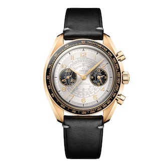 Omega Speedmaster Chronoscope Paris 2024 Olympics 43mm Mens Watch Moonshine Gold