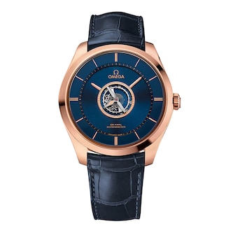 Omega De Ville Tourbillon 44mm Mens Watch Blue