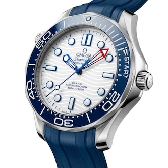 Omega Seamaster Diver Americas Cup 300m 42mm Mens Watch White Rubber Strap Omega Seamaster Diver Americas Cup 300m 42mm Mens Watch White Rubber Strap