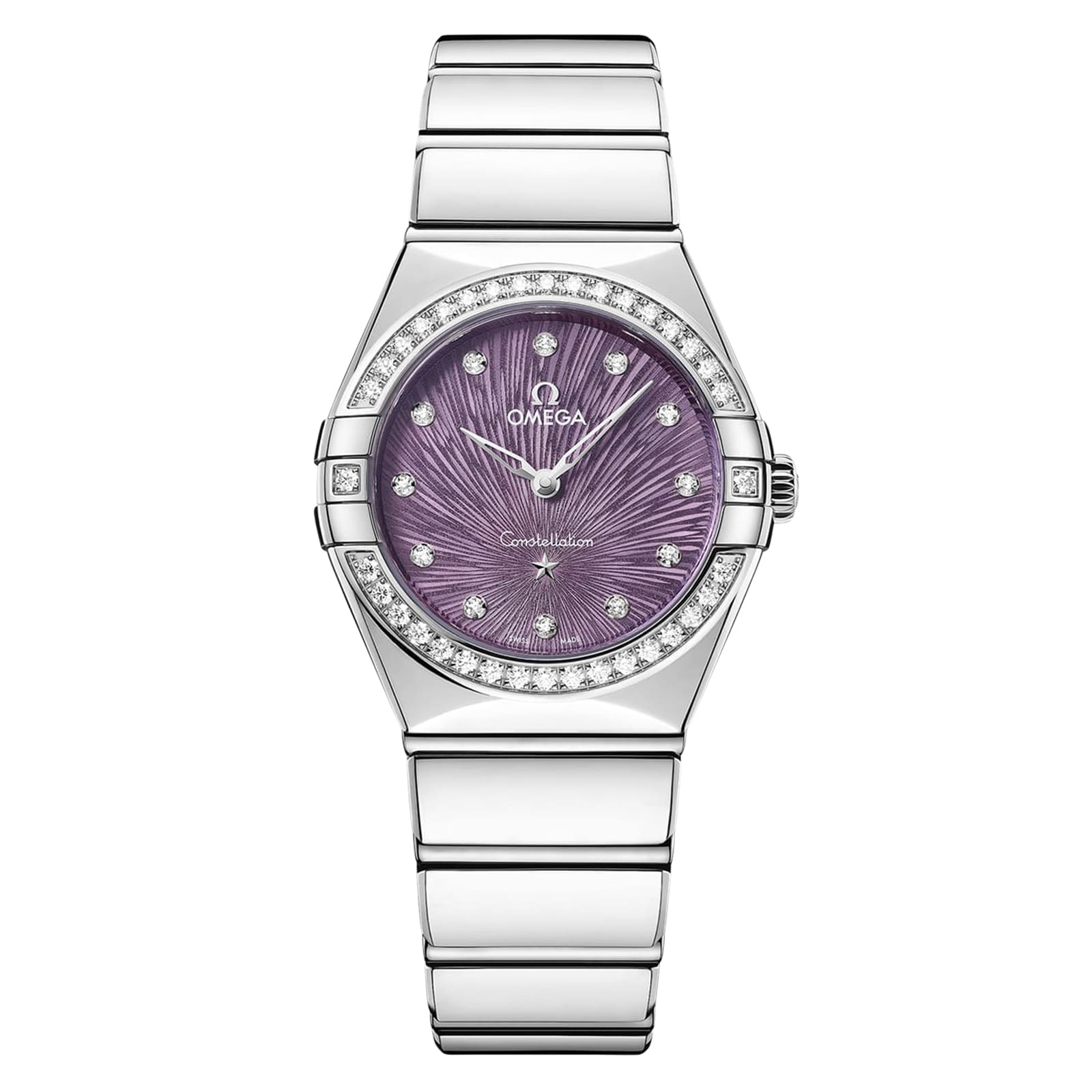 Omega Constellation 28mm Ladies Watch Purple