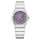 Omega Constellation 28mm Ladies Watch Purple