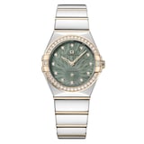 Omega Constellation Moonshine Gold 28mm Ladies Watch Green