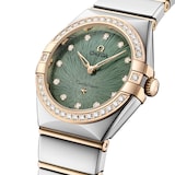 Omega Constellation Moonshine Gold 28mm Ladies Watch Green