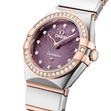 Omega Constellation Sedna Gold 25mm Ladies Watch Purple