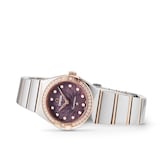 Omega Constellation Sedna Gold 25mm Ladies Watch Purple