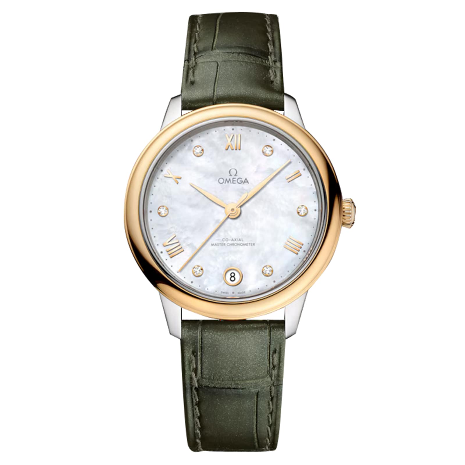 Omega De Ville Prestige 34mm Unisex Watch White Omega De Ville Prestige 34mm Unisex Watch White
