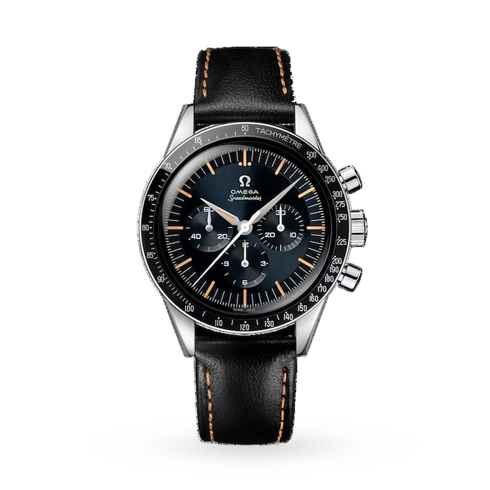 Omega Speedmaster Anniversary Series 40mm Mens Watch Blue -Black Leather Strap