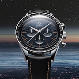 Omega Speedmaster Anniversary Series 40mm Mens Watch Blue -Black Leather Strap