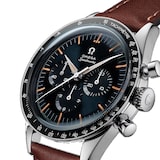 Omega Speedmaster Anniversary Series 40mm Mens Watch Blue -Brown Leather Strap