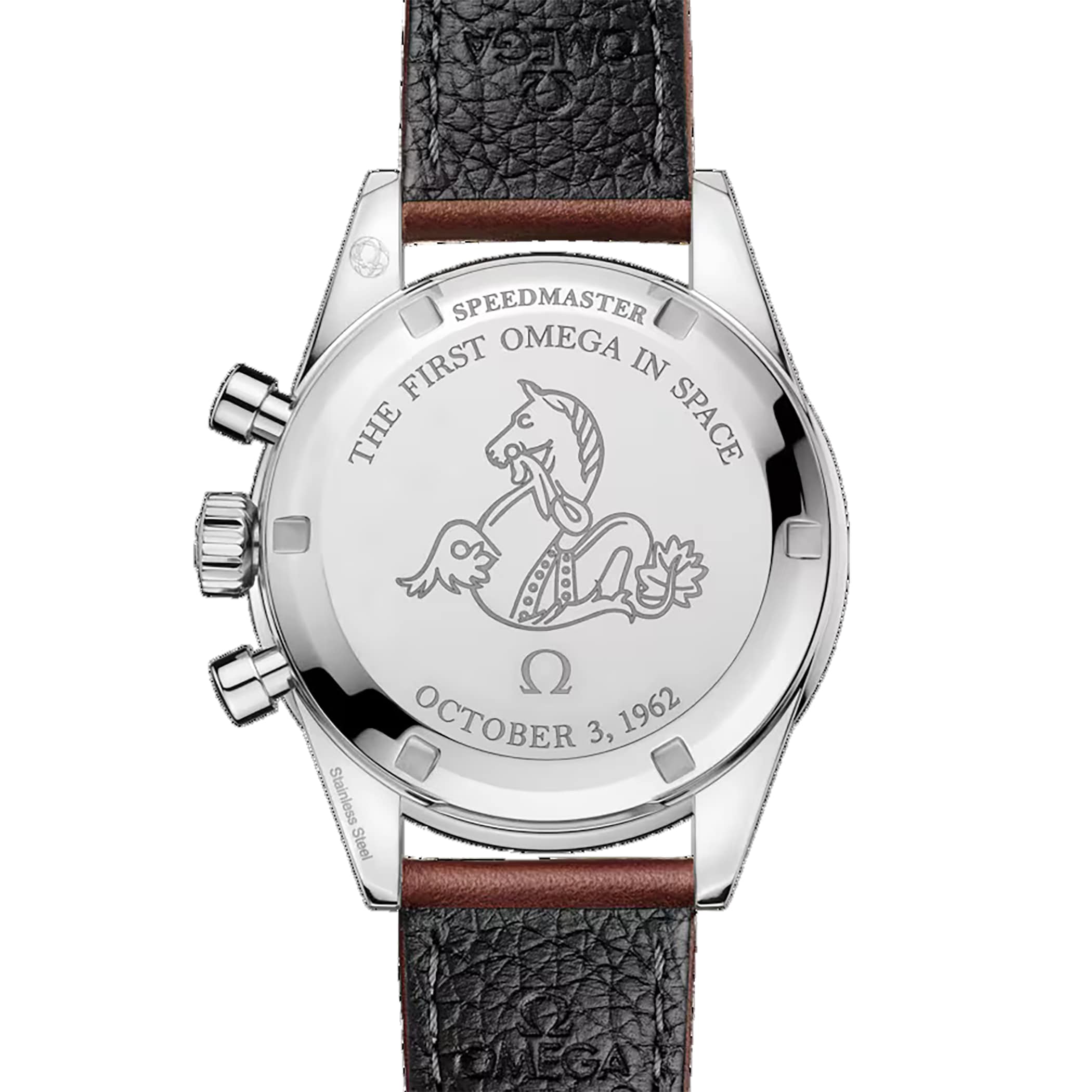 Omega Speedmaster Anniversary Series 40mm Mens Watch Blue -Brown Leather Strap Omega Speedmaster Anniversary Series 40mm Mens Watch Blue -Brown Leather Strap