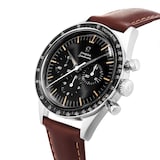 Omega Speedmaster Anniversary Series 40mm Mens Watch Blue -Brown Leather Strap