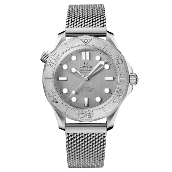 Omega Seamaster Diver 300M Grey Dial 42mm Automatic Mens Watch