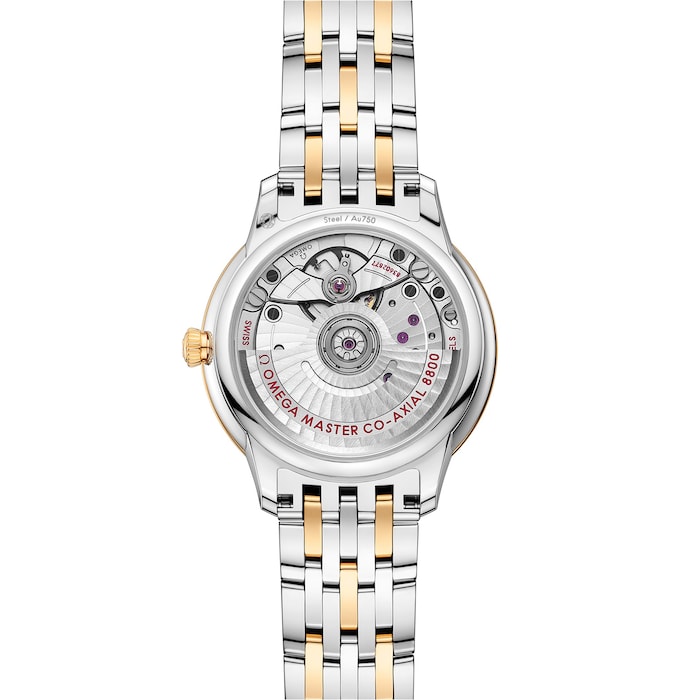 Omega De Ville Prestige 34mm Ladies Watch White Mother Of Pearl