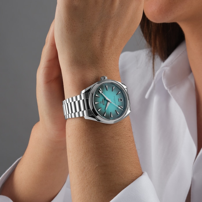 Omega Seamaster Aqua Terra 150M 41mm Mens Watch Turquoise
