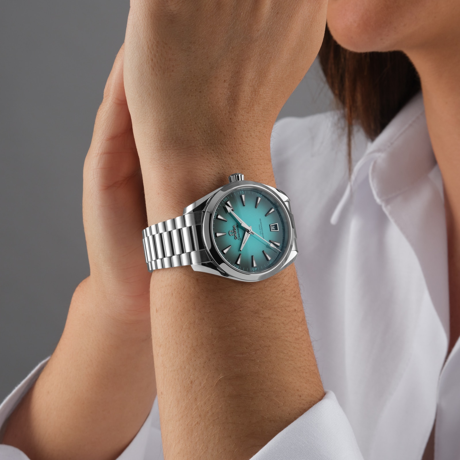Omega Seamaster Aqua Terra 150M 41mm Mens Watch Turquoise