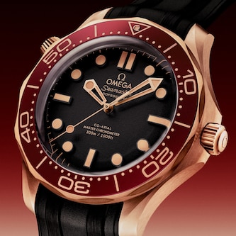 Omega Seamaster Diver 300M 42mm Mens Watch Black Rubber Strap