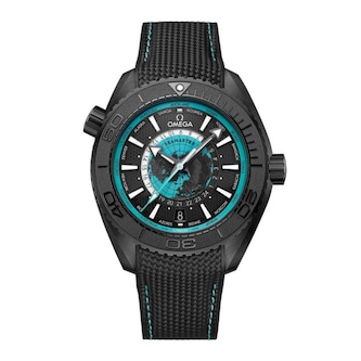 Omega Seamaster Planet Ocean 600M 45.5 mm Mens Watch Black Ceramic on Rubber Strap Blue Omega Seamaster Planet Ocean 600M 45.5 mm Mens Watch Black Ceramic on Rubber Strap Blue