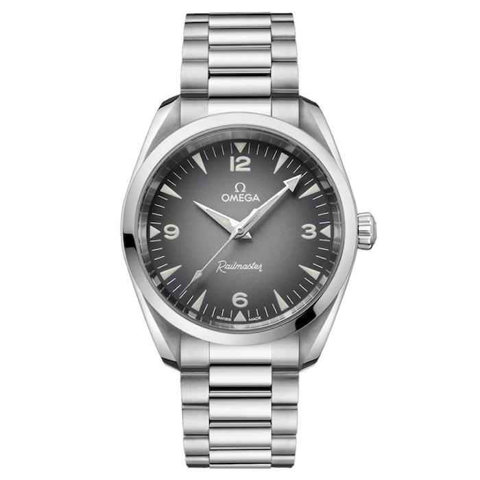 Omega Seamaster Railmaster 38mm Mens Watch Grey