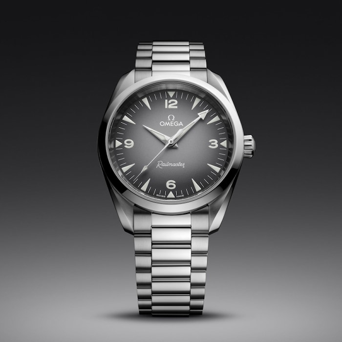 Omega Seamaster Railmaster 38mm Mens Watch Grey