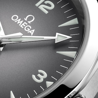 Omega Seamaster Railmaster 38mm Mens Watch Grey Leather Omega Seamaster Railmaster 38mm Mens Watch Grey Leather