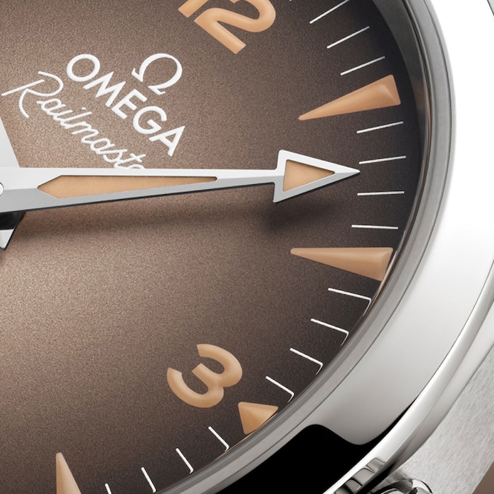 Omega Seamaster Railmaster 38mm Mens Watch Brown
