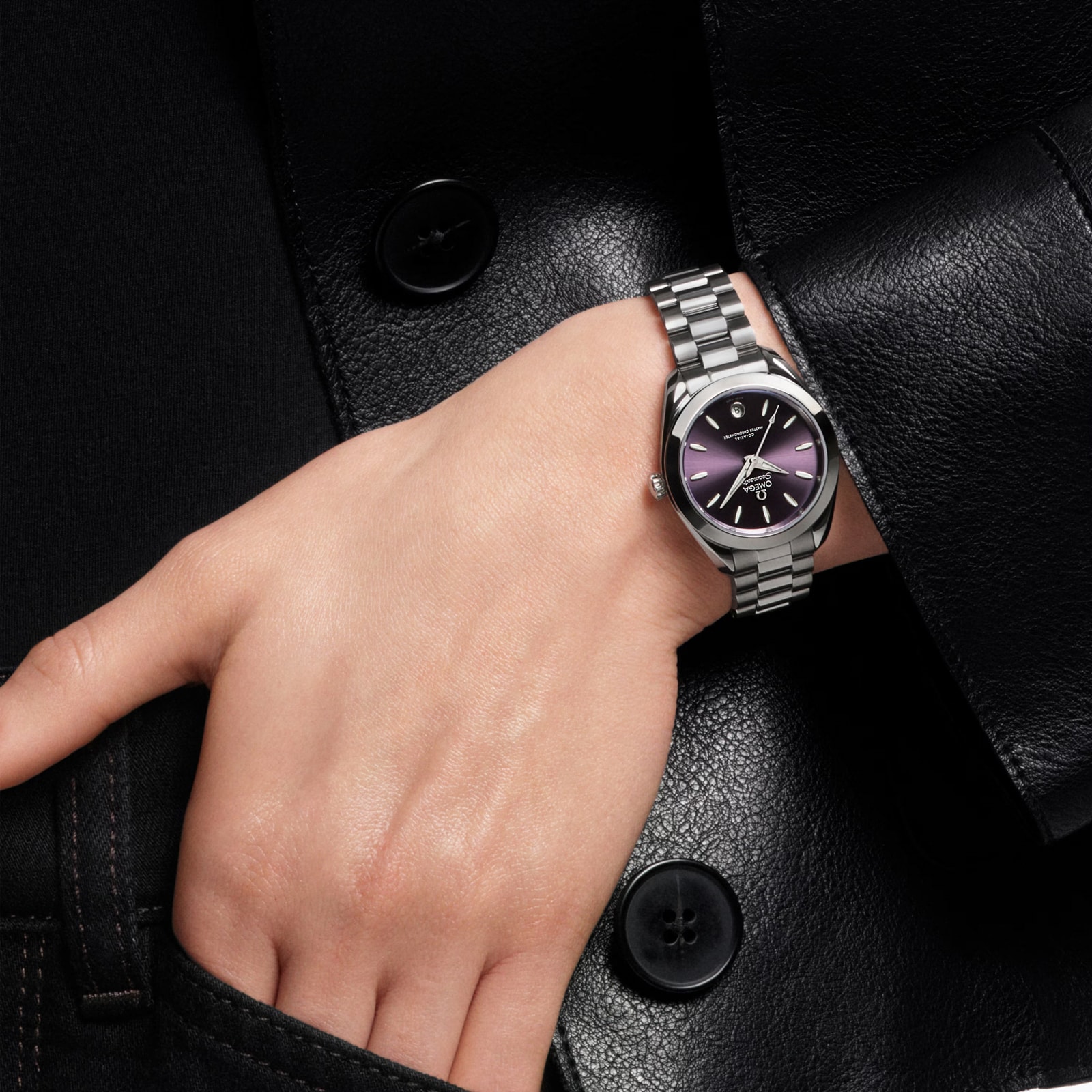 Omega Seamaster Aqua Terra 150M 30mm Ladies Watch Purple