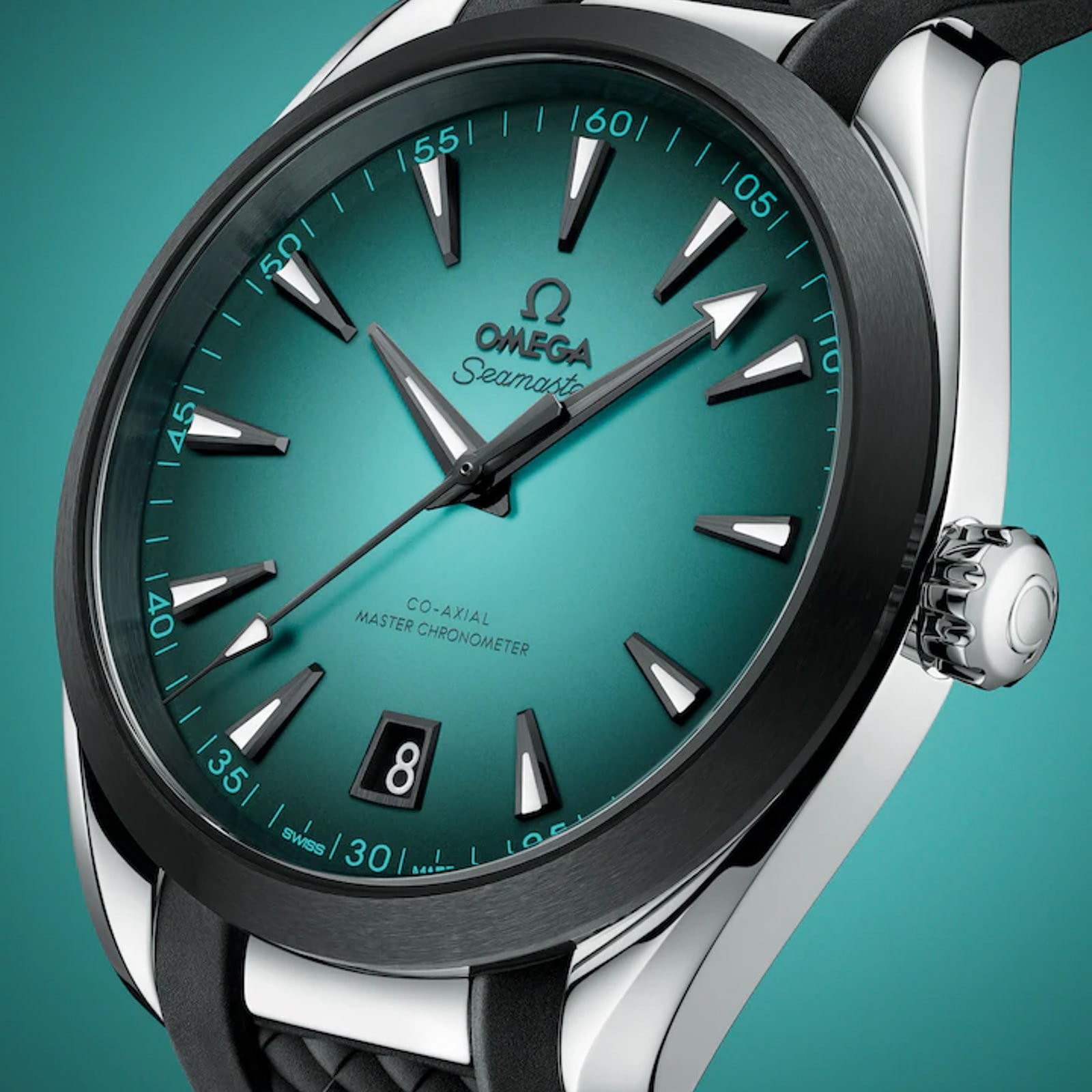 Omega Seamaster Aqua Terra 150M 41mm Mens Watch Turquoise