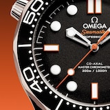 Omega Seamaster Diver 300 Automatic 42mm Mens Watch Orange Rubber