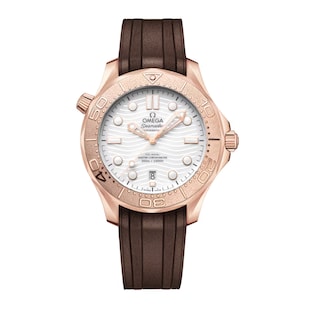 Omega Seamaster Diver 300 Automatic 42mm Mens Watch Rose Gold