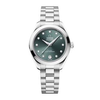 Omega Seamaster Aqua Terra 30mm Ladies Watch Green Omega Seamaster Aqua Terra 30mm Ladies Watch Green