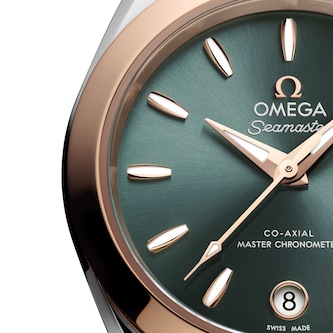 Omega Seamaster Aqua Terra 30mm Ladies Watch Green 18k Sedna Gold Omega Seamaster Aqua Terra 30mm Ladies Watch Green 18k Sedna Gold