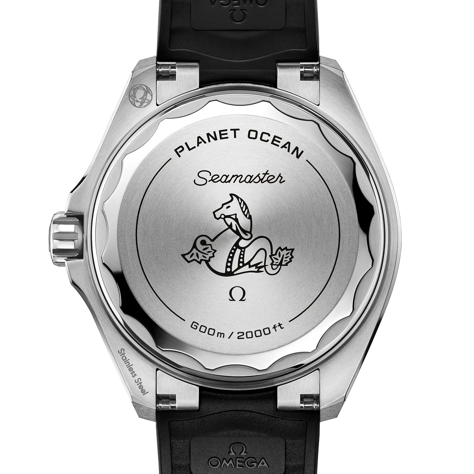 Omega Seamaster Planet Ocean 600M 42mm Mens Watch Black Rubber Strap