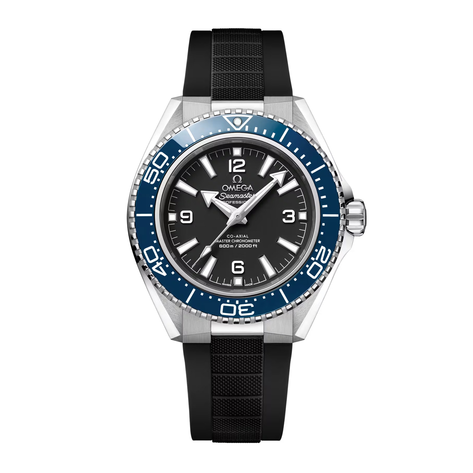 Omega Seamaster Planet Ocean 600M 42mm Mens Watch Black Rubber Strap