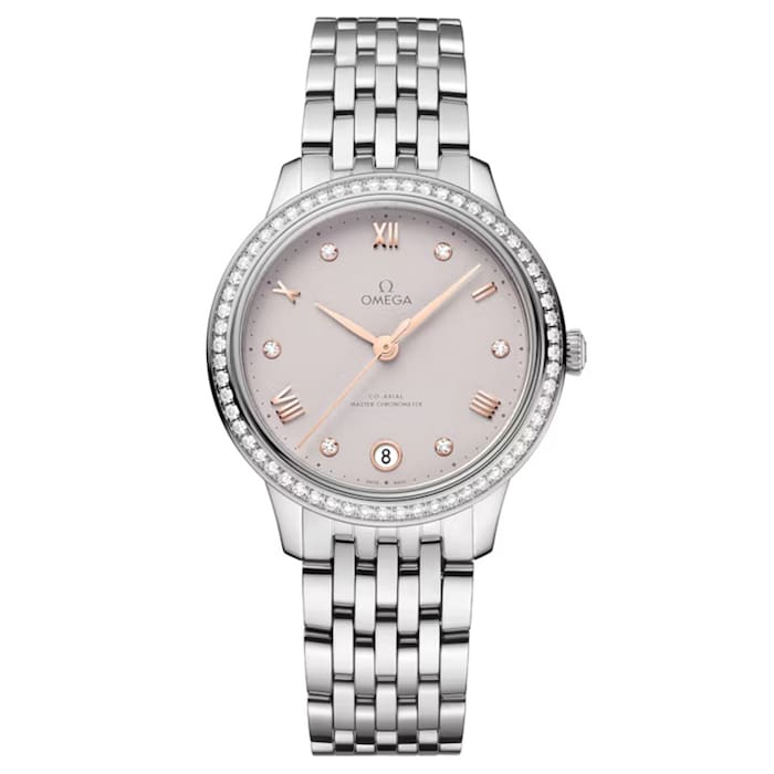 Omega De Ville Prestige 34mm Ladies Watch Pink - Grey