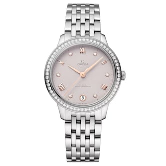 Omega De Ville Prestige 34mm Ladies Watch Pink - Grey