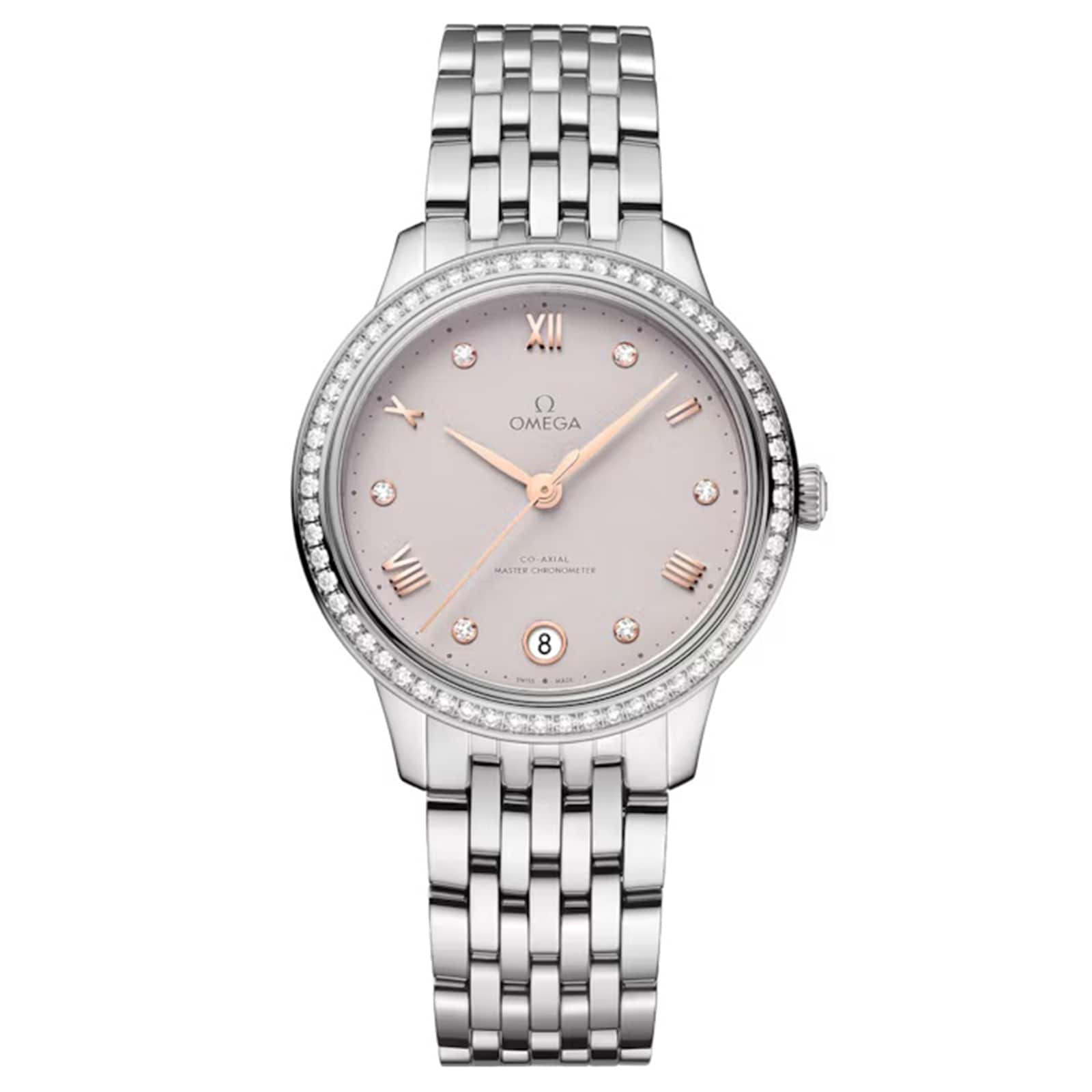 Omega De Ville Prestige 34mm Ladies Watch Pink - Grey
