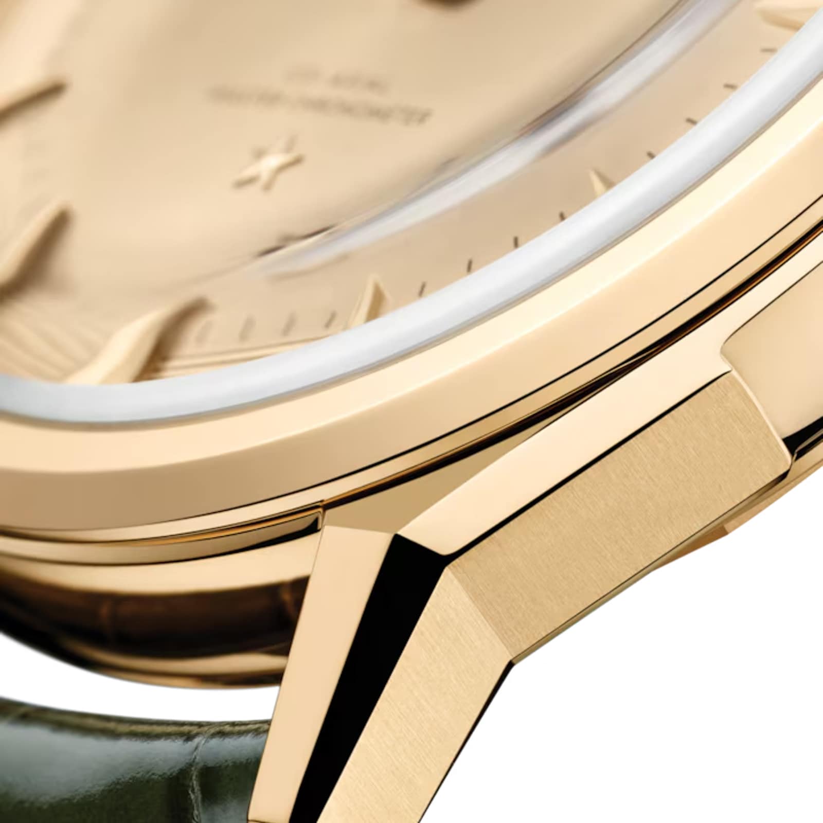 Omega Constellation Observatory 39.5mm Mens Watch Gold Alligator Strap