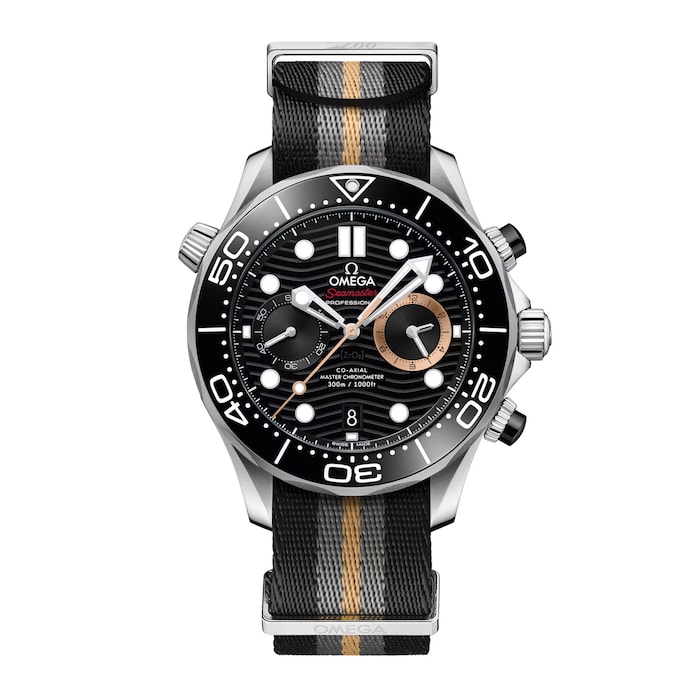 Omega Seamaster Diver 300M James Bond 007 First Light 44mm Mens Watch Black