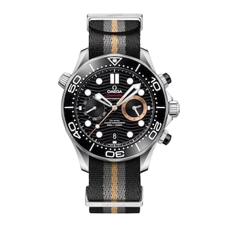 Omega Seamaster Diver 300M James Bond 007 First Light 44mm Mens Watch Black